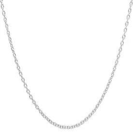 Classy Men 4mm Silver Rolo Chain Necklace