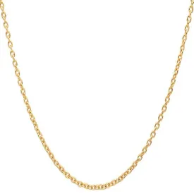 Classy Men 5mm Gold Rolo Chain Necklace