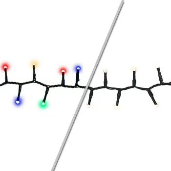 18' Multi or Warm LED Connectable Light Strand