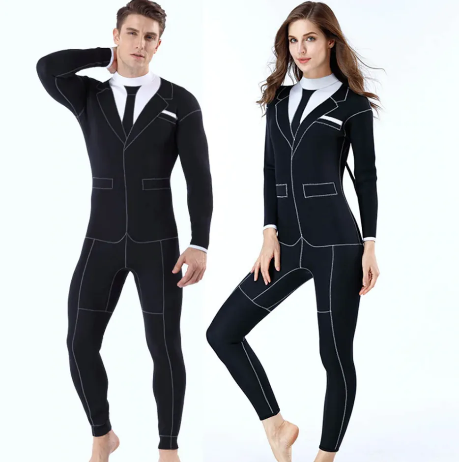 3mm Scuba Neoprene Suit: Wetsuit that looks like a suit