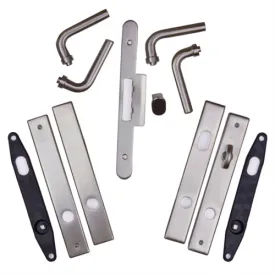 Andersen Anvers Style (Double Active) Hinged Door Hardware Set in Satin Nickel