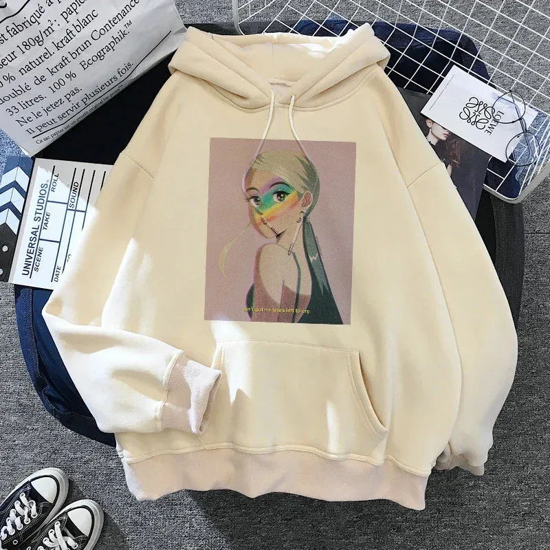 Ariana Grande Hoodie Harajuku Funny Women 90s Sweatshirt Clothes Female/male Graphic Pullovers Hood Oversized Ulzzang Tumblr