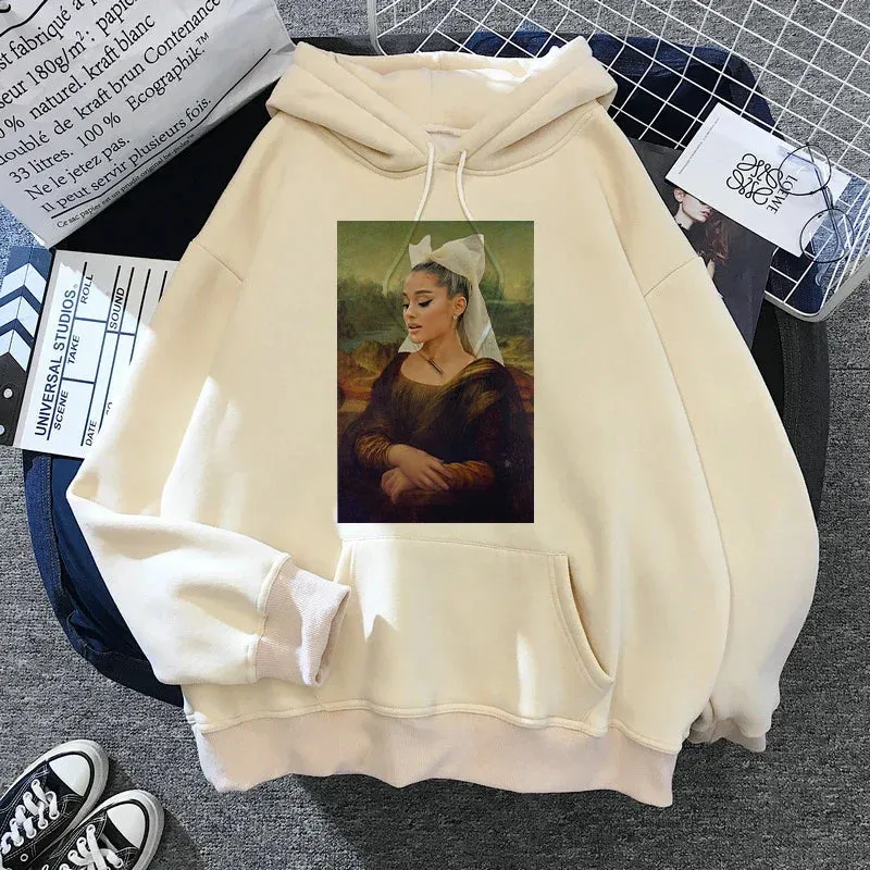 Ariana Grande Hoodie Harajuku Funny Women 90s Sweatshirt Clothes Female/male Graphic Pullovers Hood Oversized Ulzzang Tumblr