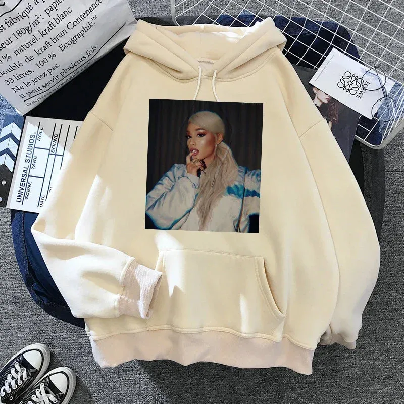 Ariana Grande Hoodie Harajuku Funny Women 90s Sweatshirt Clothes Female/male Graphic Pullovers Hood Oversized Ulzzang Tumblr