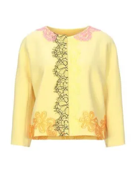 Boutique Moschino Women Blazer Yellow 12 UK