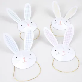 Bunny Party Hats (x 6)