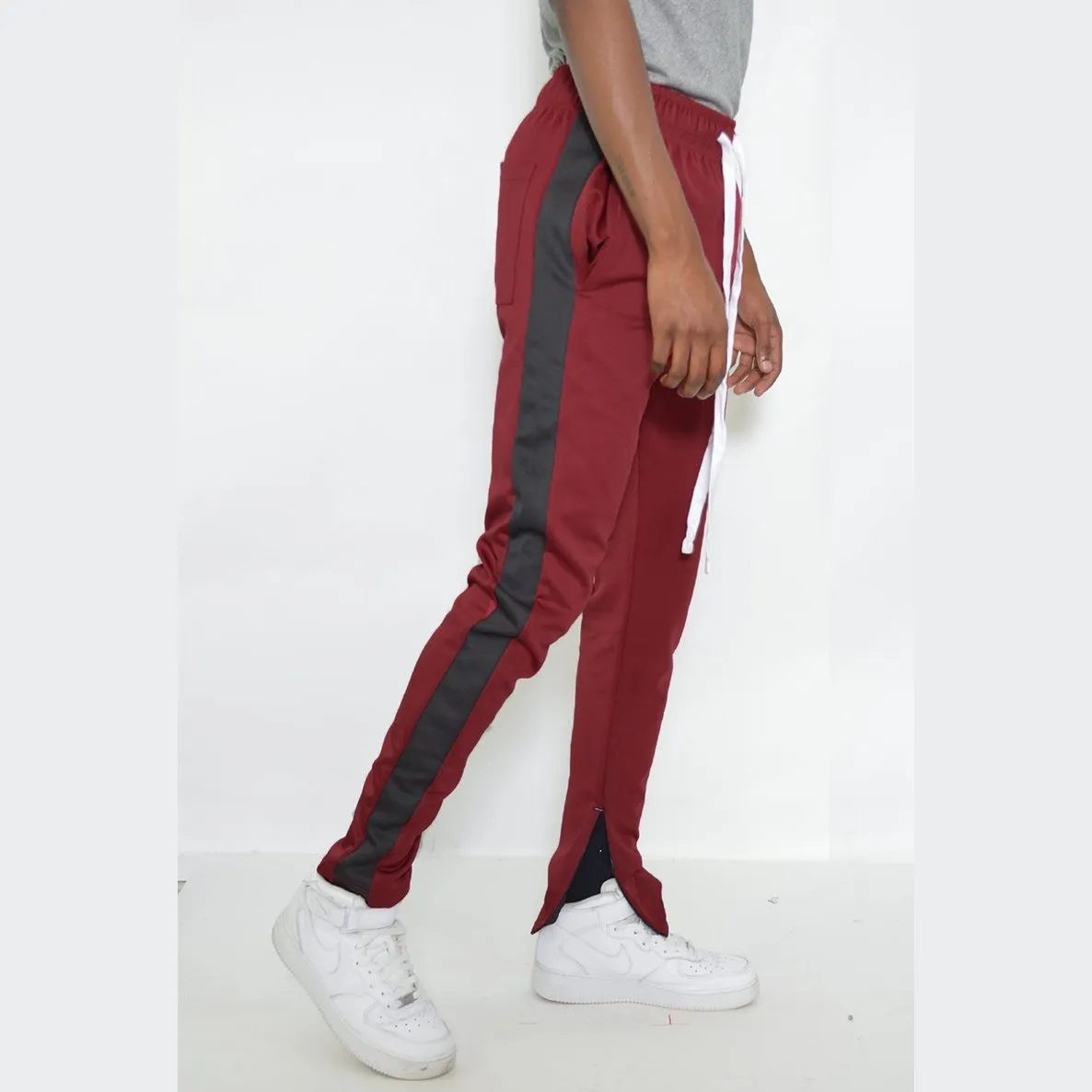 Burg & Blk Slim Fit Track Pants