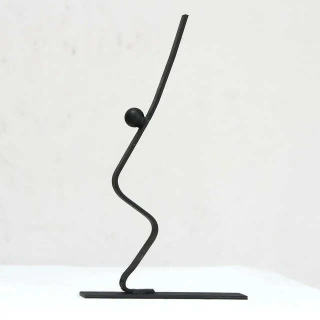 Chair Yoga Pose - Steel Sculpture