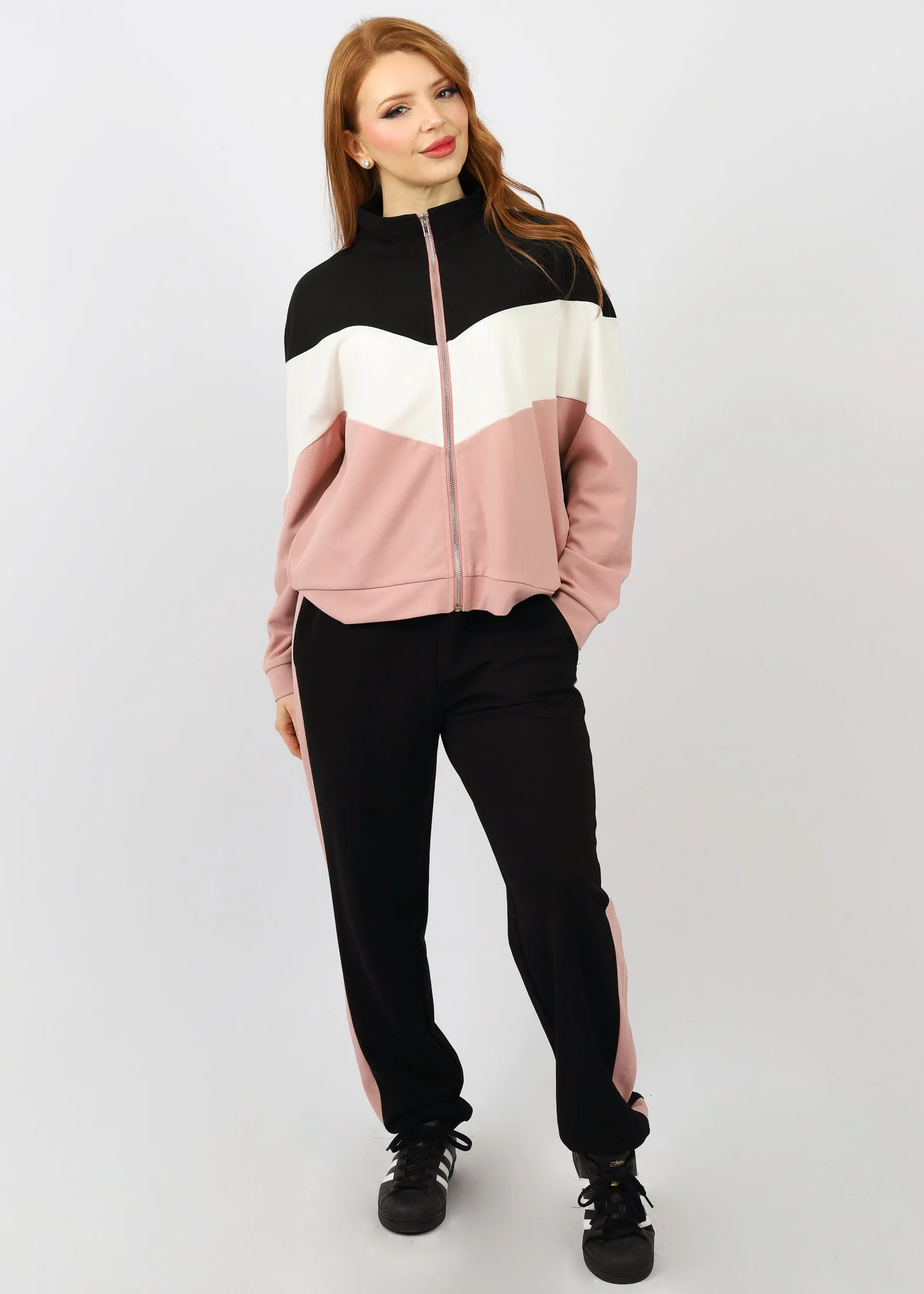 Colour Block Stripe Track Pants