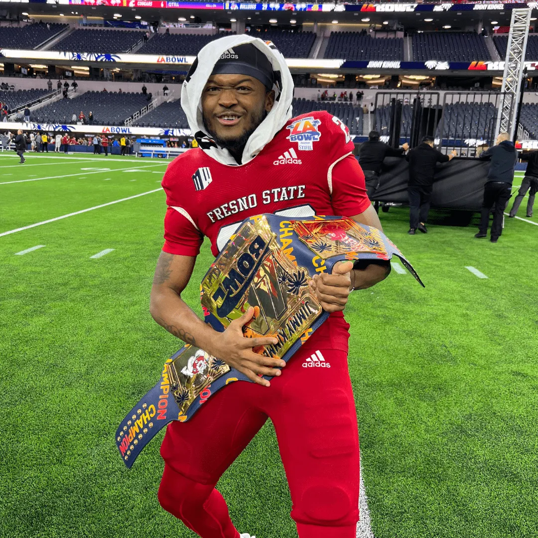 Commemorative Fresno State 2022 LA Bowl Championship Belt