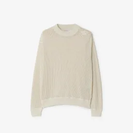 Cotton Mesh Sweater