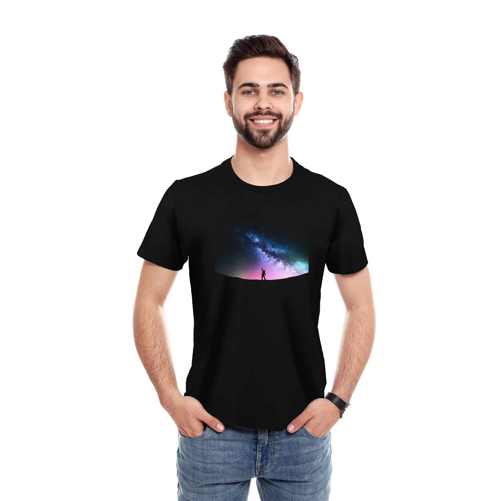 Dalix Reach for The Stars Graphic T-Shirt