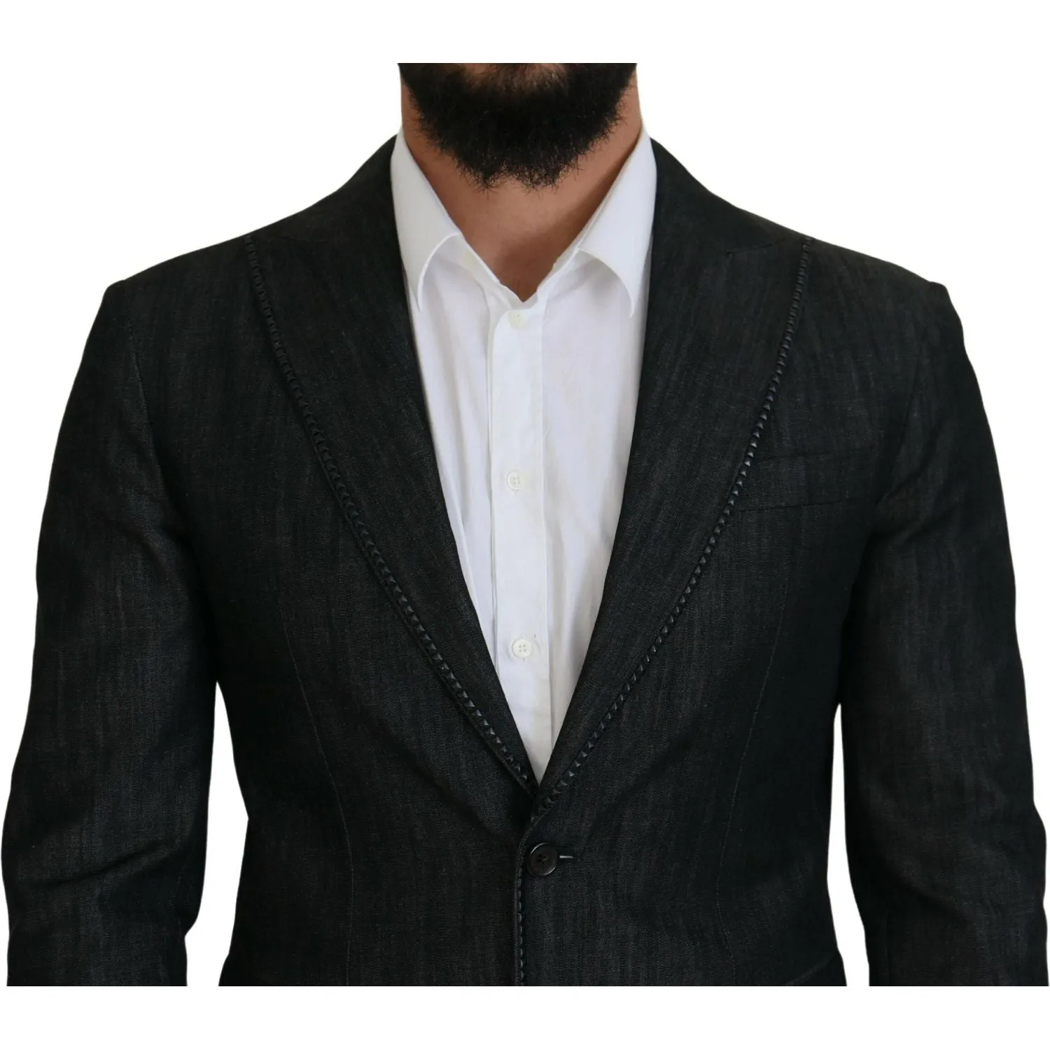 Dsquared² Black Cotton Single Breasted 2 Piece MIAMI Suit