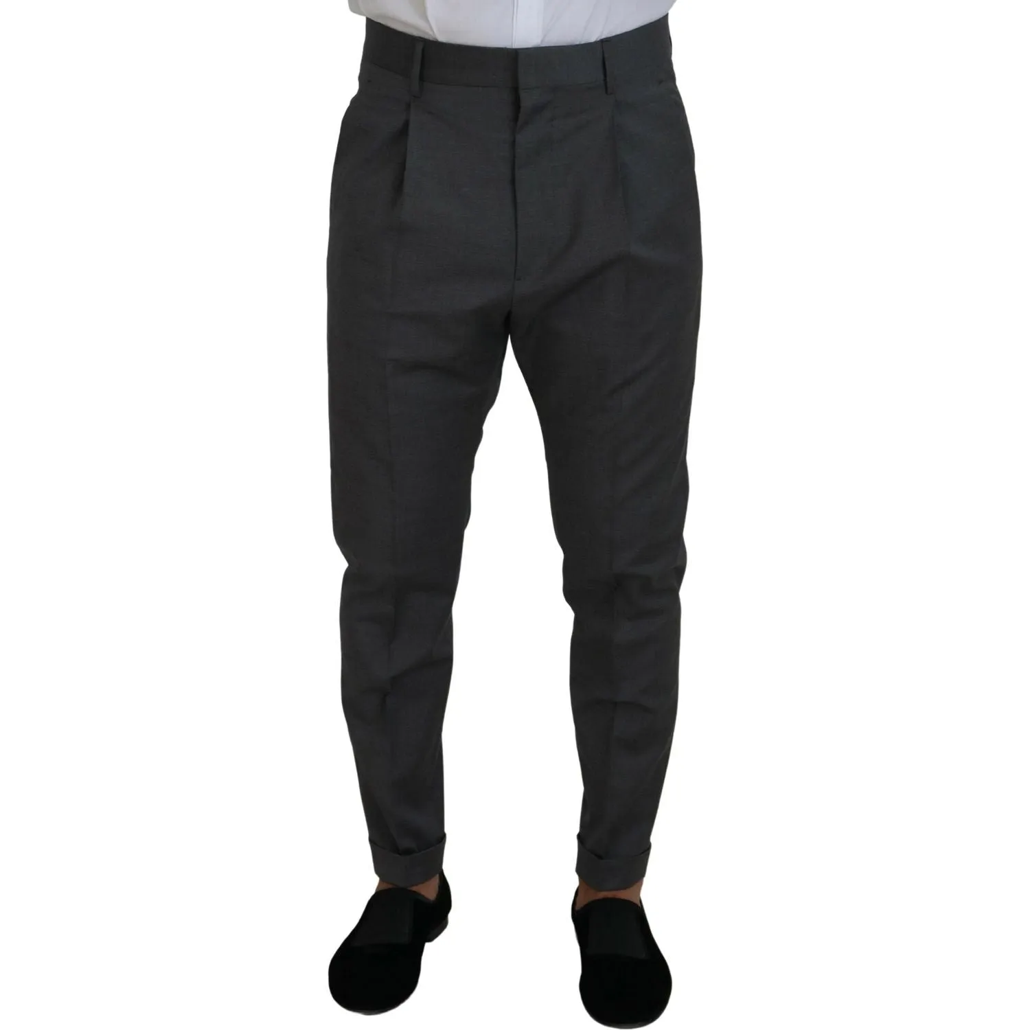 Dsquared² Gray Wool Single Breasted 2 Piece CIPRO Suit