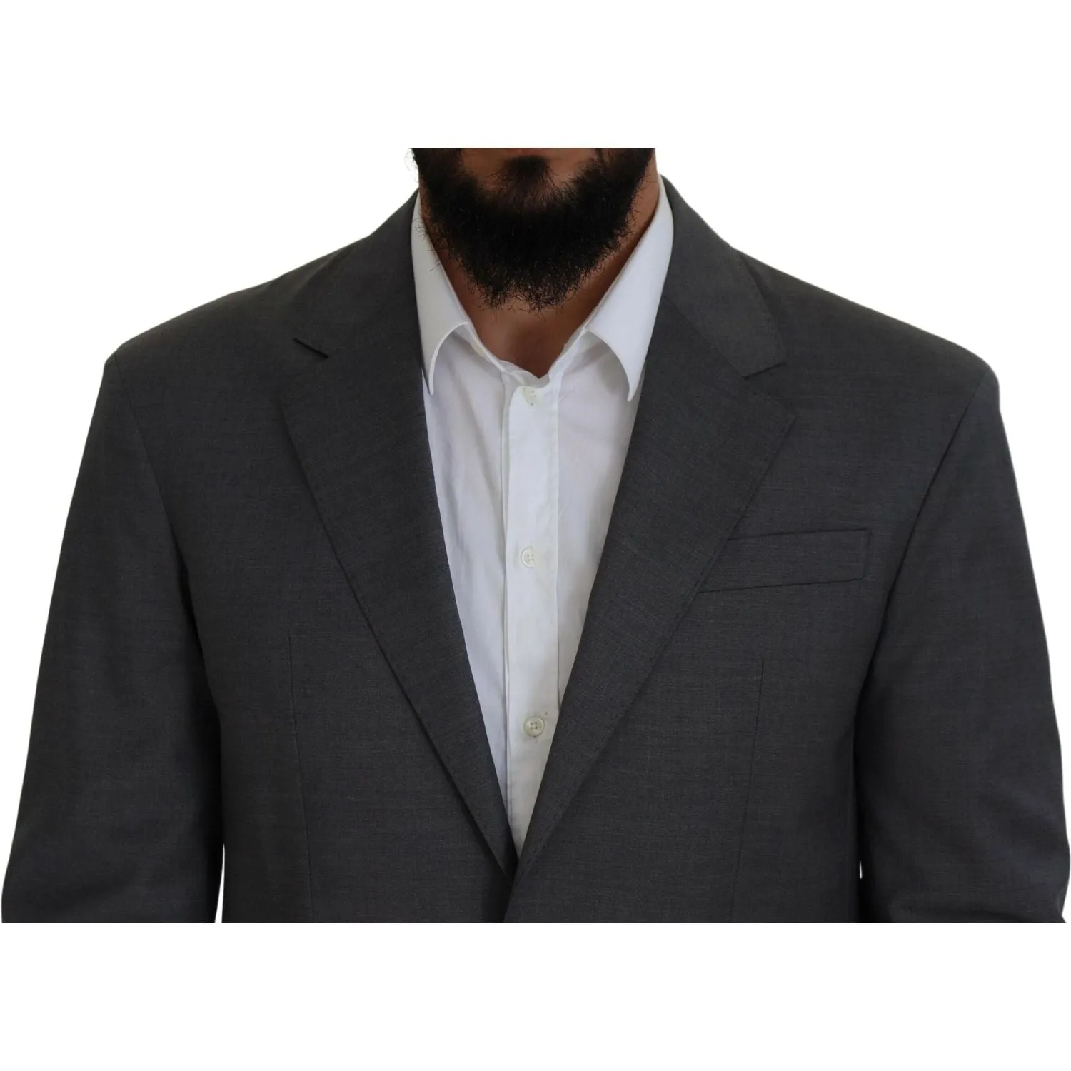 Dsquared² Gray Wool Single Breasted 2 Piece CIPRO Suit