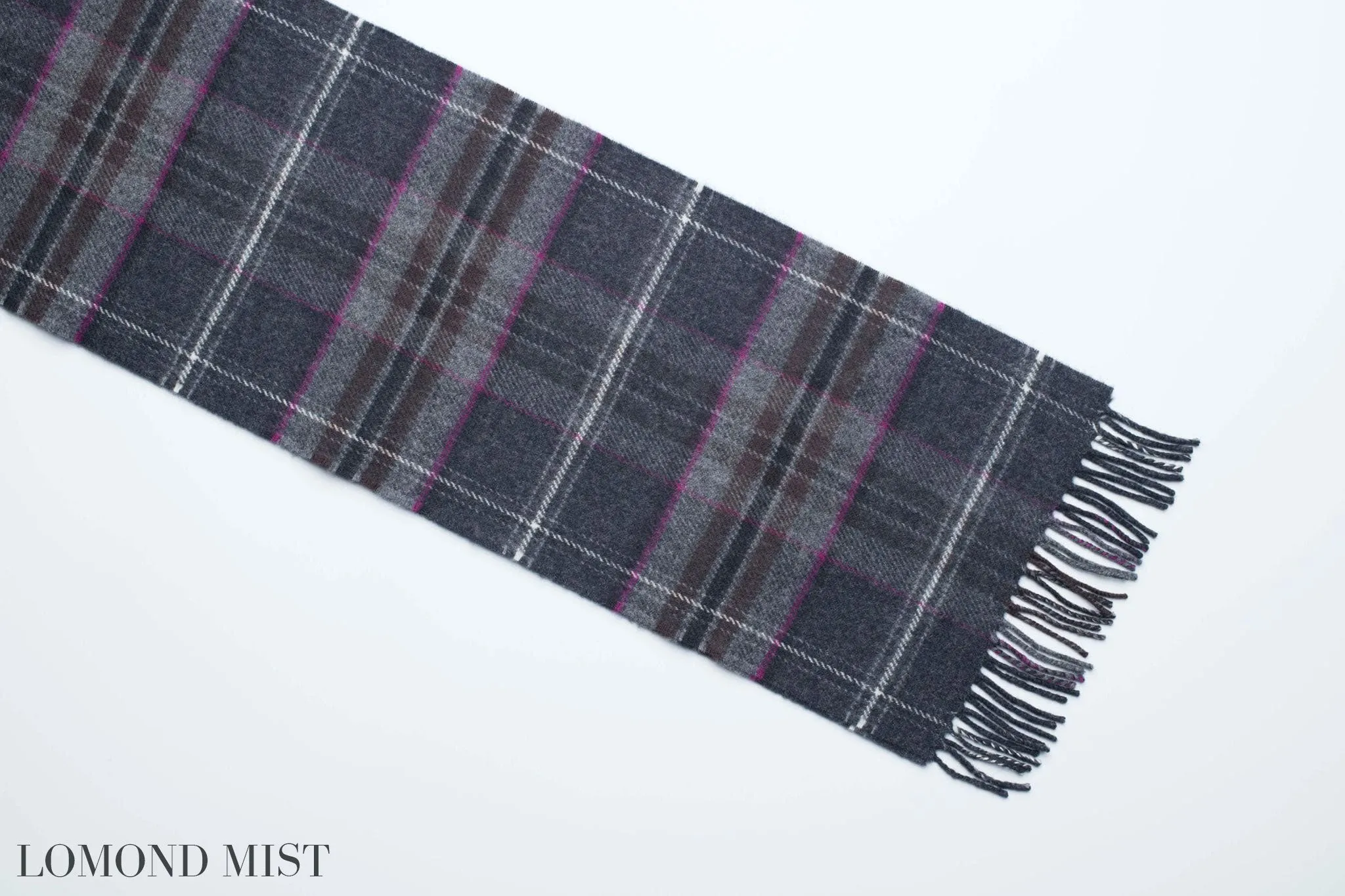 Exclusive Mist Range Lambswool Tartan Scarf