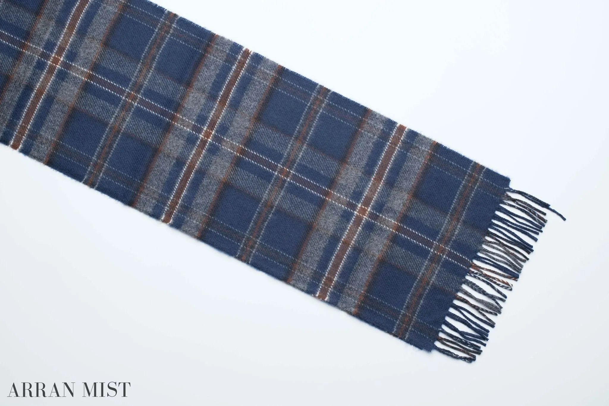 Exclusive Mist Range Lambswool Tartan Scarf