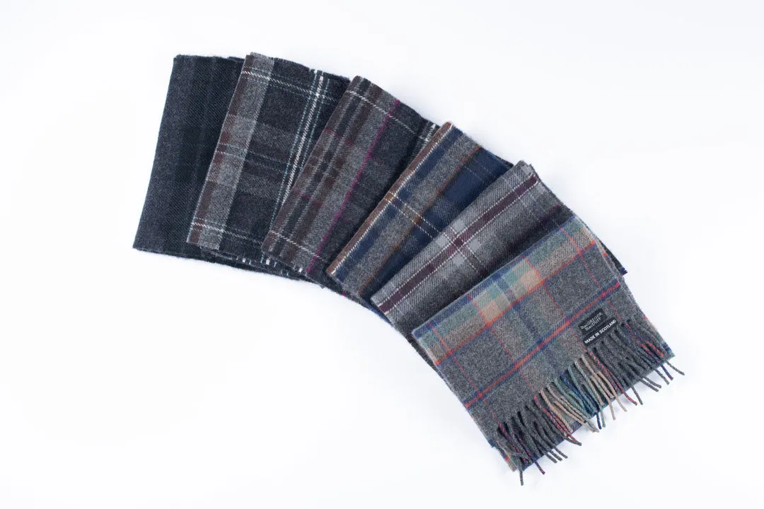 Exclusive Mist Range Lambswool Tartan Scarf