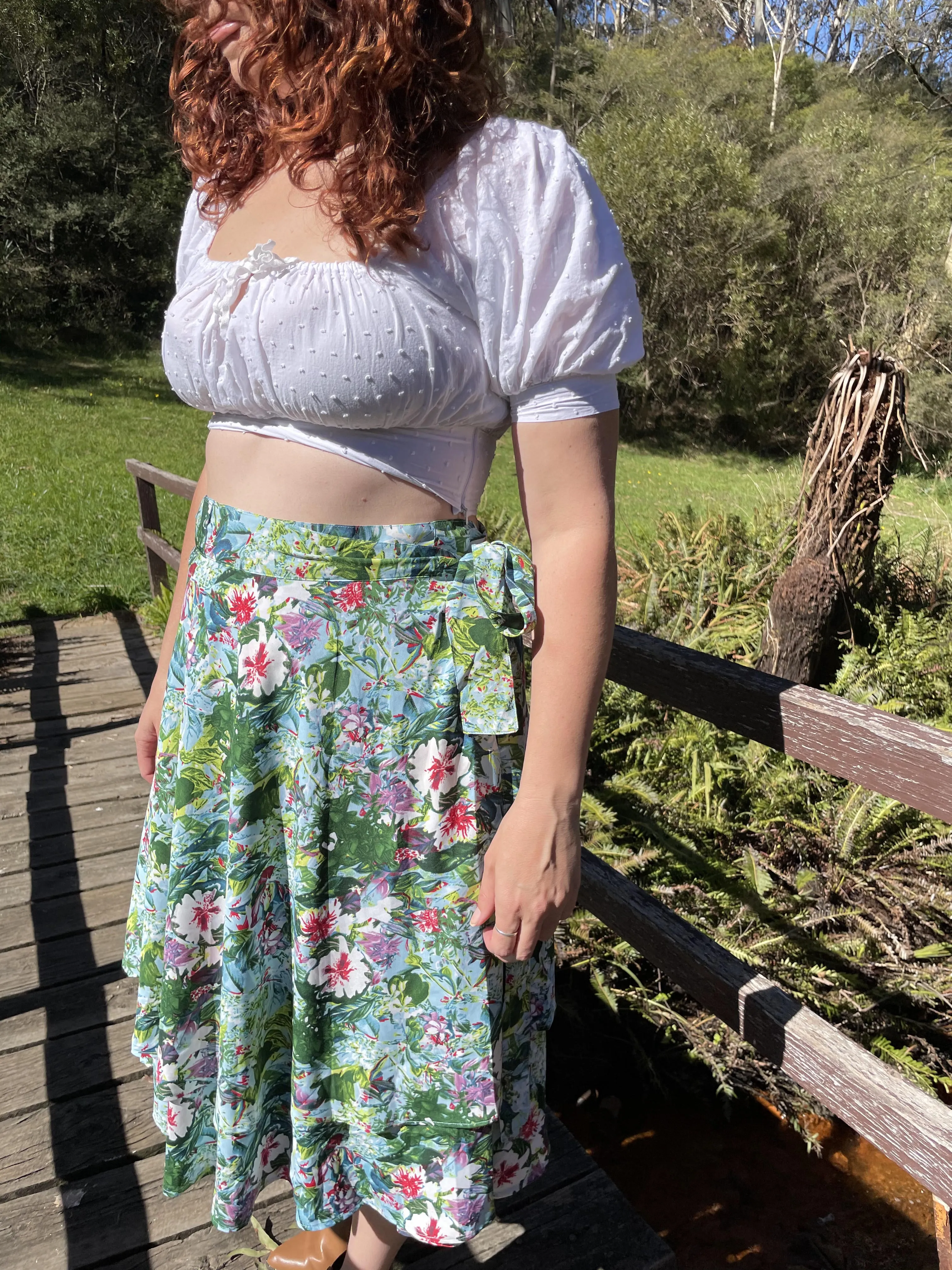 Fair Trade Destiny Upcycled Fabric Wrap Skirt