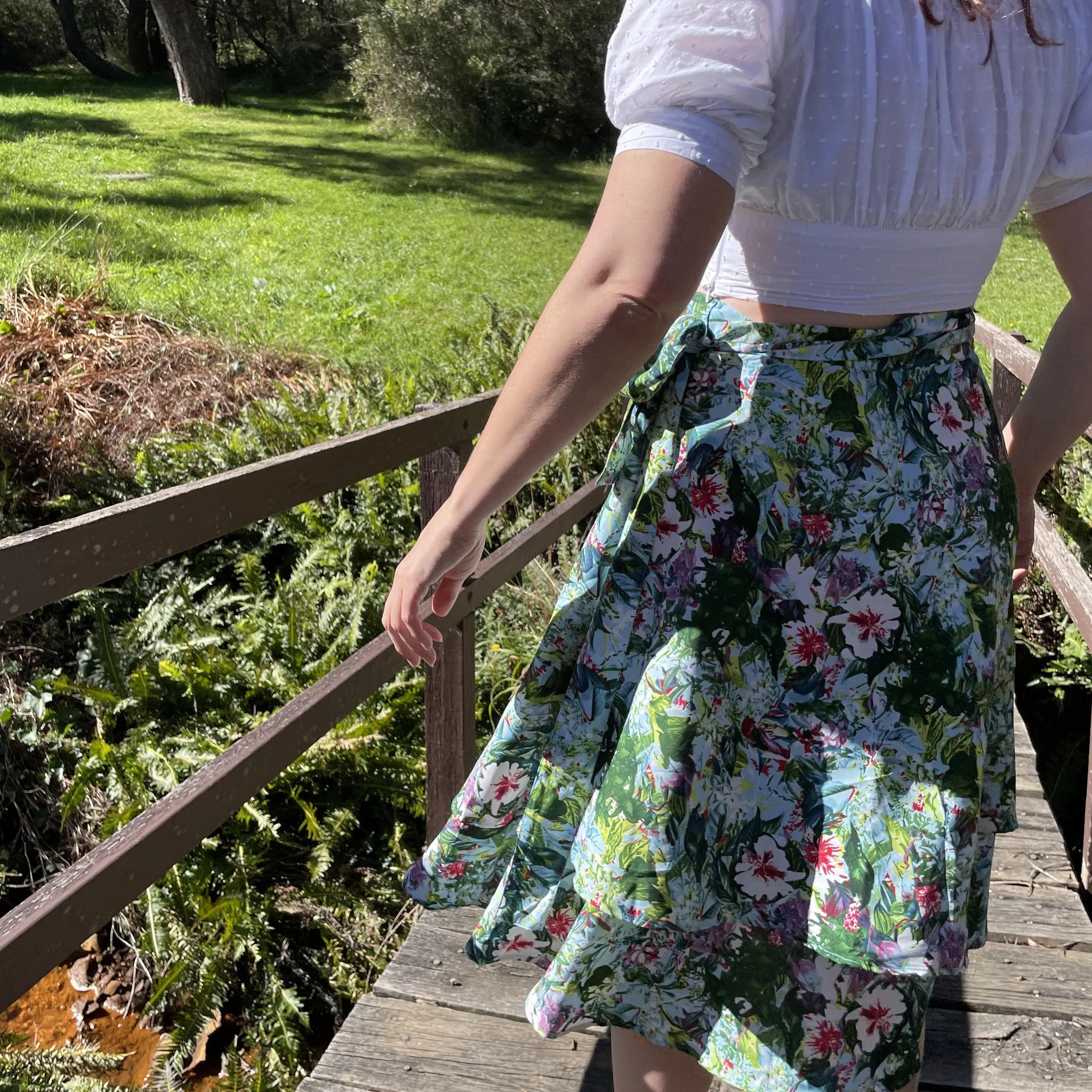 Fair Trade Destiny Upcycled Fabric Wrap Skirt