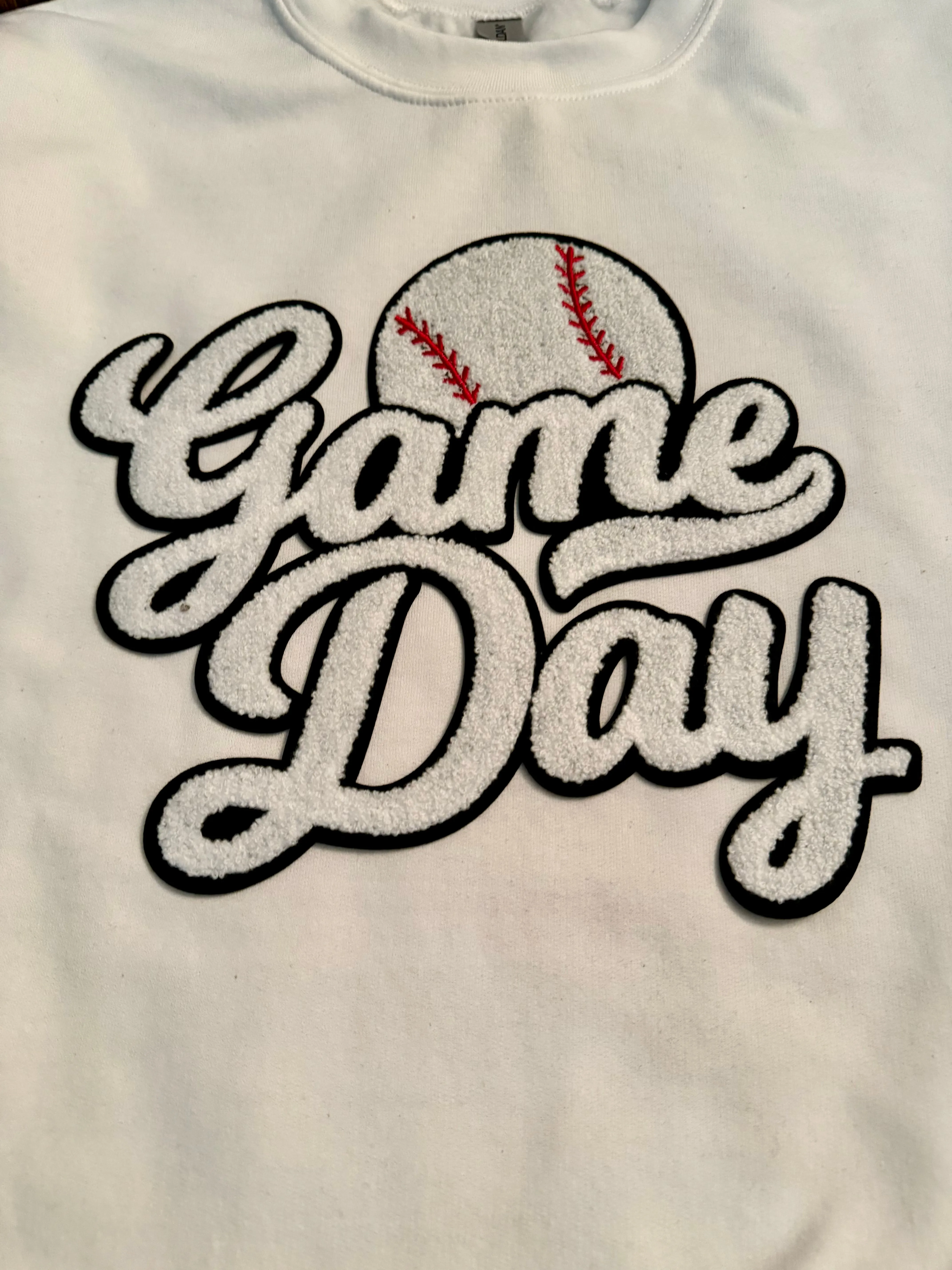 Game Day Baseball Patch Tees & Sweatshirts