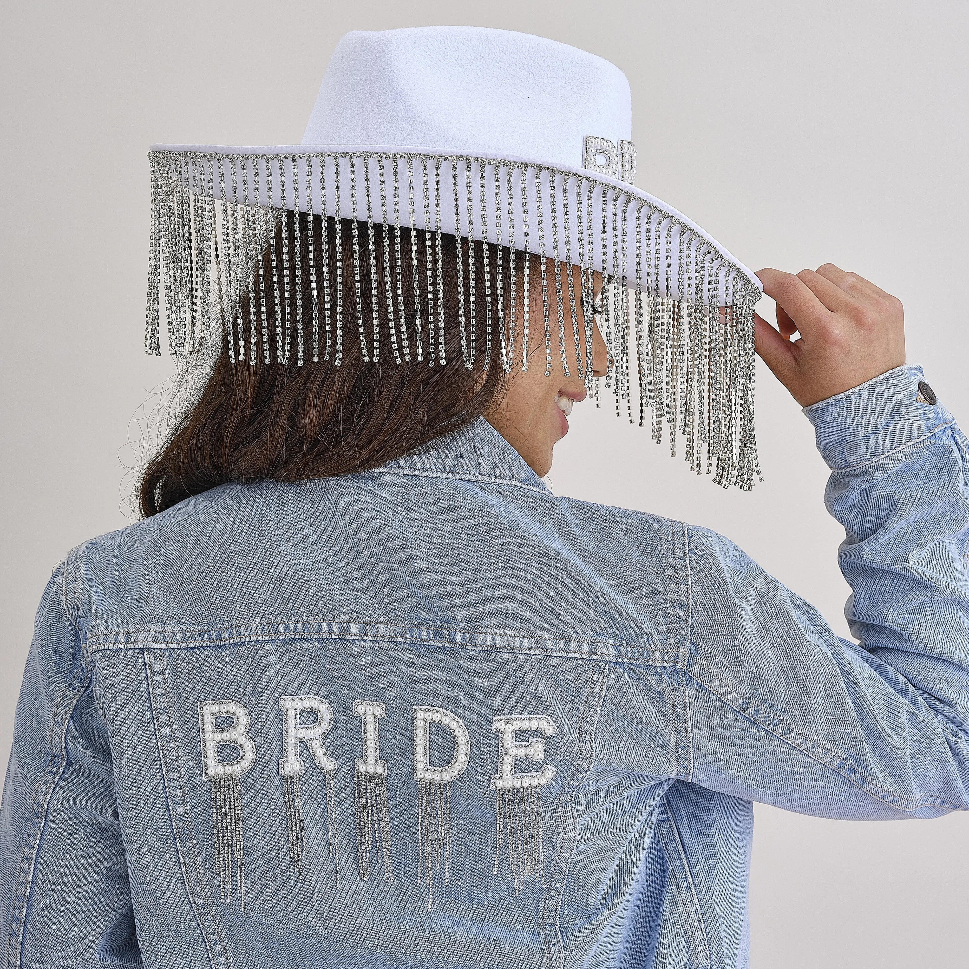 Ginger Ray Bride Iron On Patches with Embellished Tassels