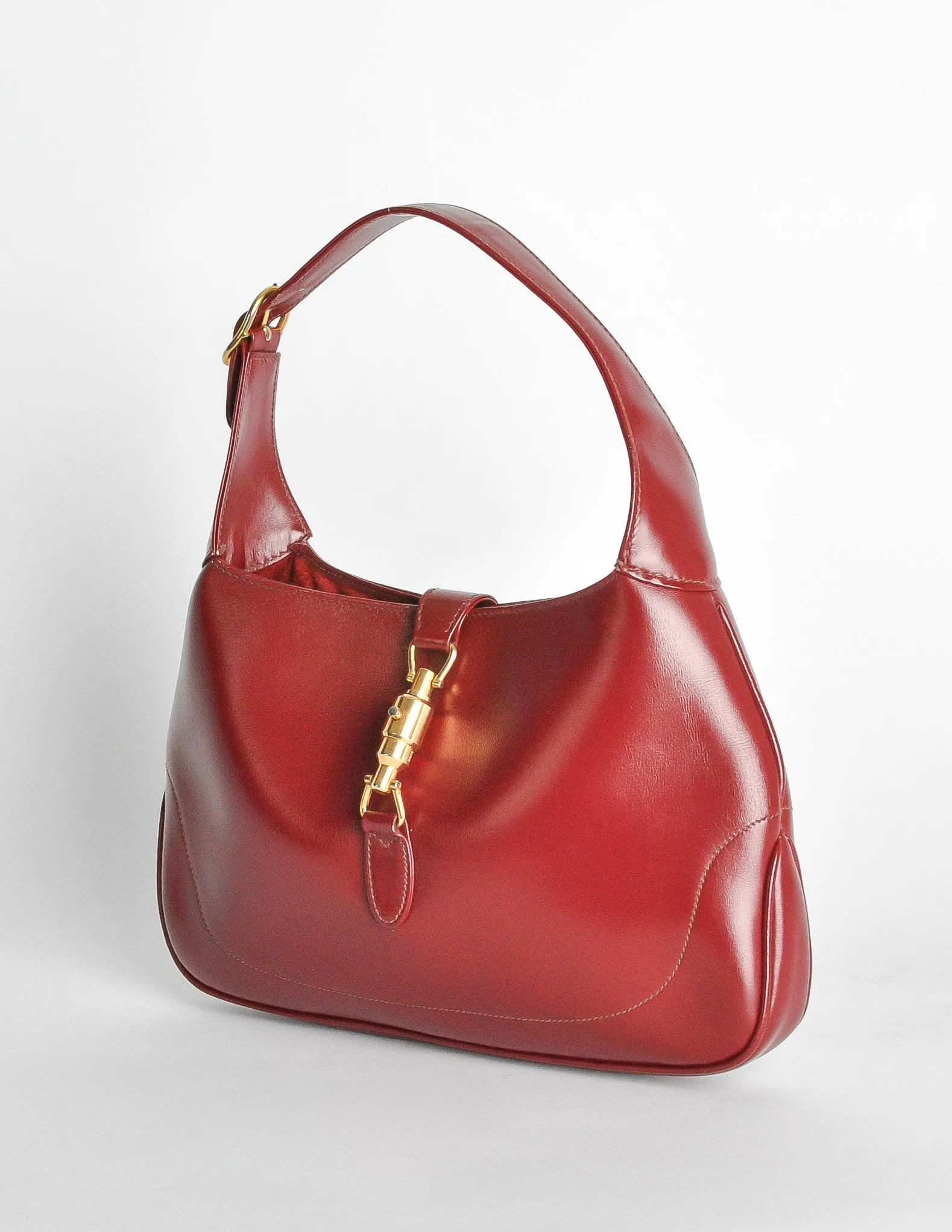 Gucci Vintage 1960s Maroon Jackie O Handbag