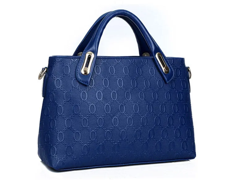 H1368 - Embossed four-piece Handbag Set