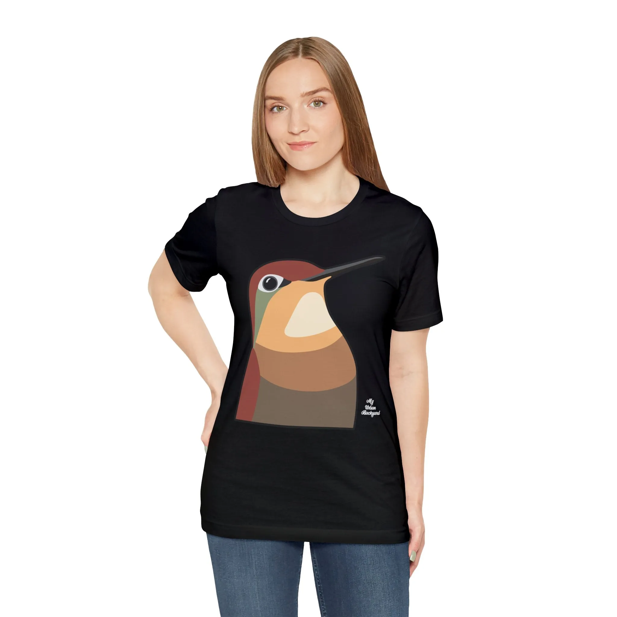 Hummingbird Deekum, Soft 100% Jersey Cotton T-Shirt, Unisex, Short Sleeve, Retail Fit