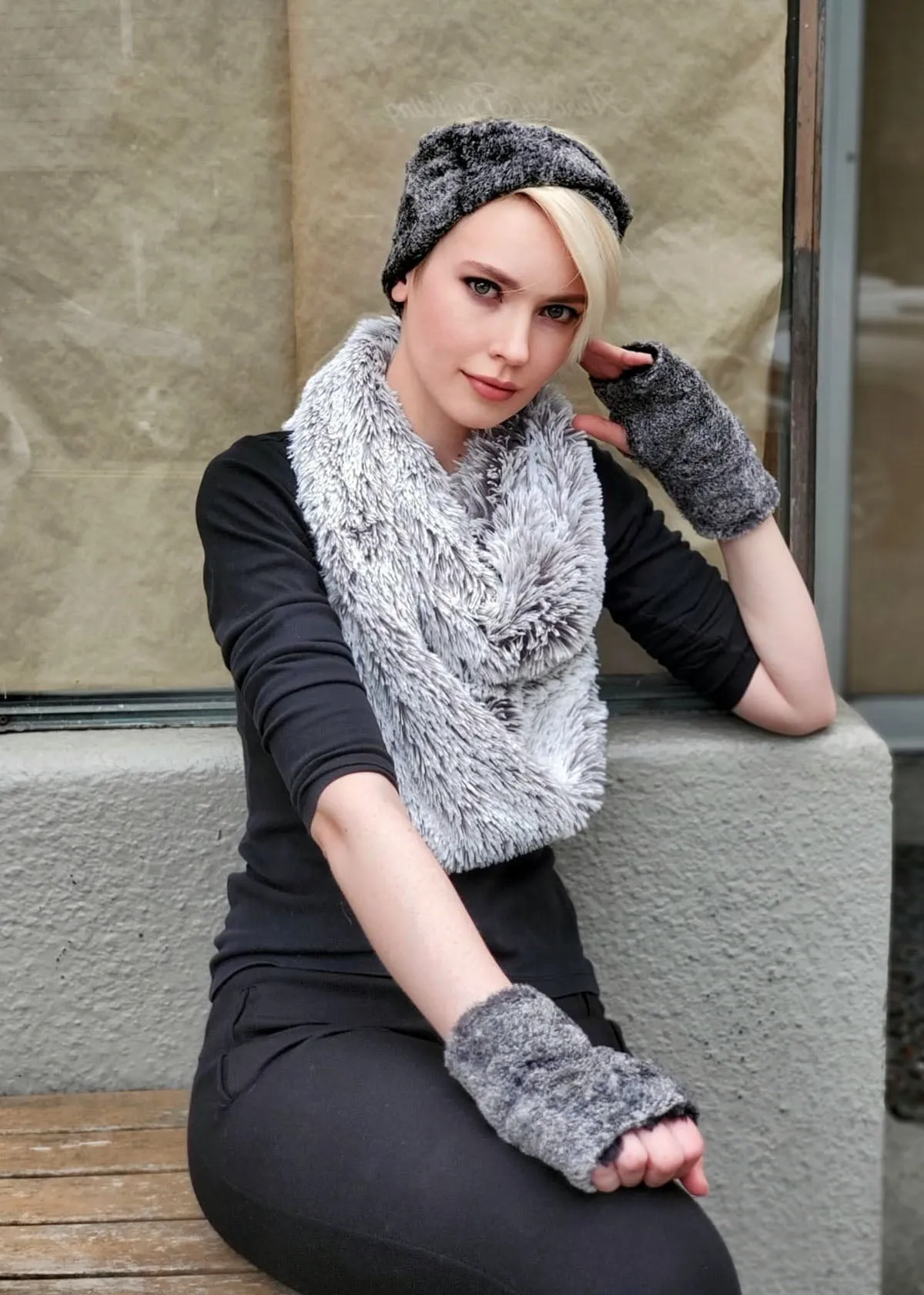 Infinity Scarf - Fox Faux Fur