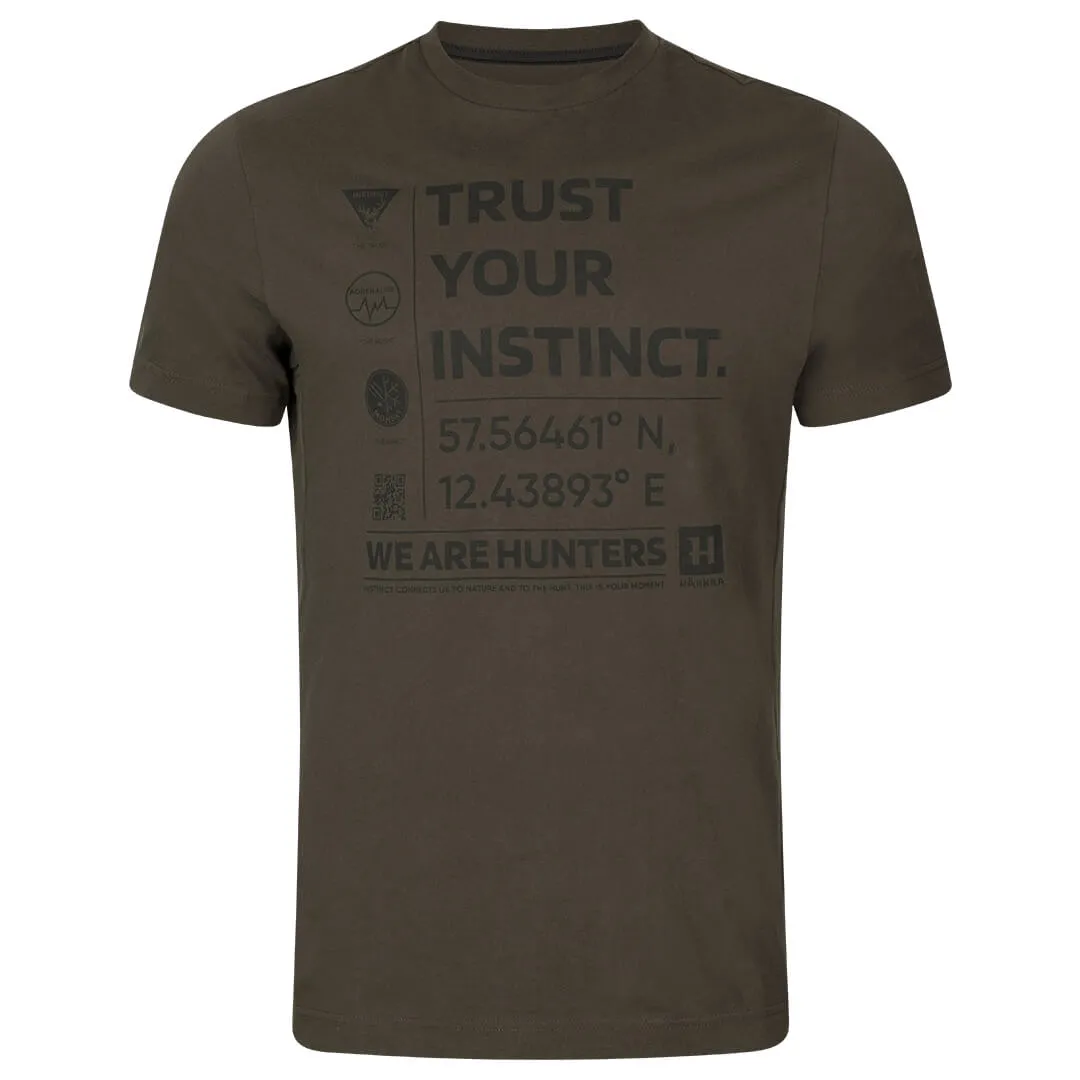 Instinct S/S T-Shirt - Shadow Brown by Harkila