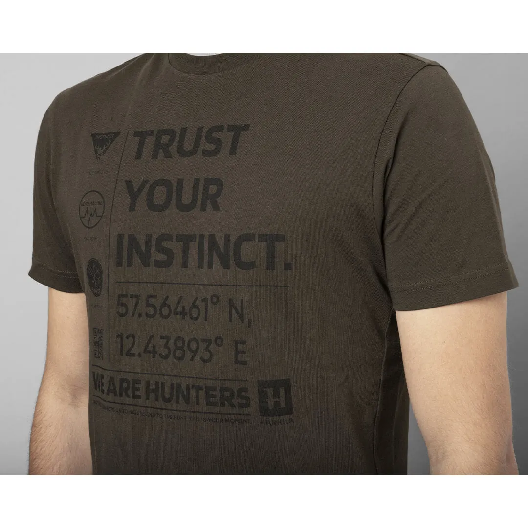 Instinct S/S T-Shirt - Shadow Brown by Harkila