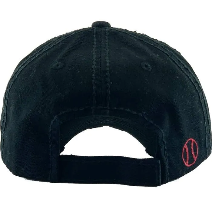 KBV1298 "Softball" Vintage Washed Ball Cap