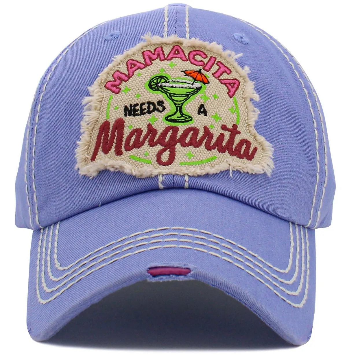 KBV1489 'Mamacita Needs a Margarita' Washed Vintage Ballcap