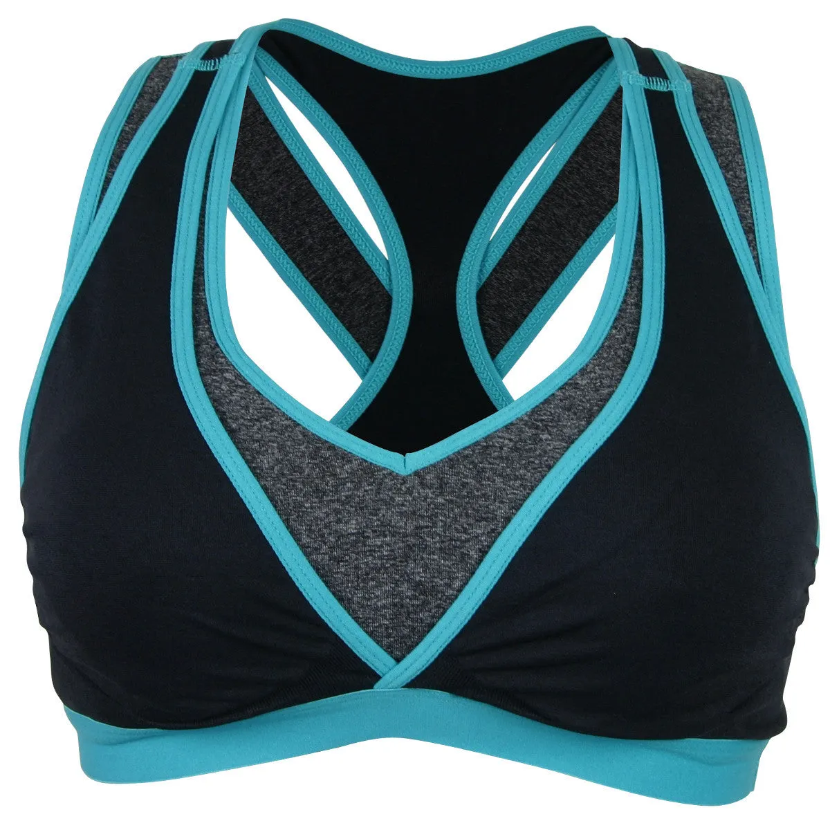 Lotus Teal Blue Yoga Nursing Breast Pump Bra - Cake