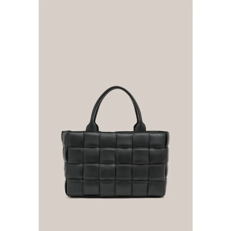 Margot XL Woven Tote | Black