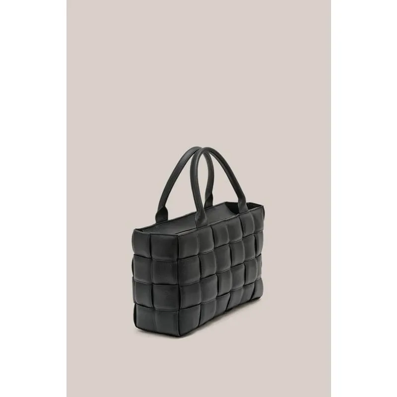 Margot XL Woven Tote | Black