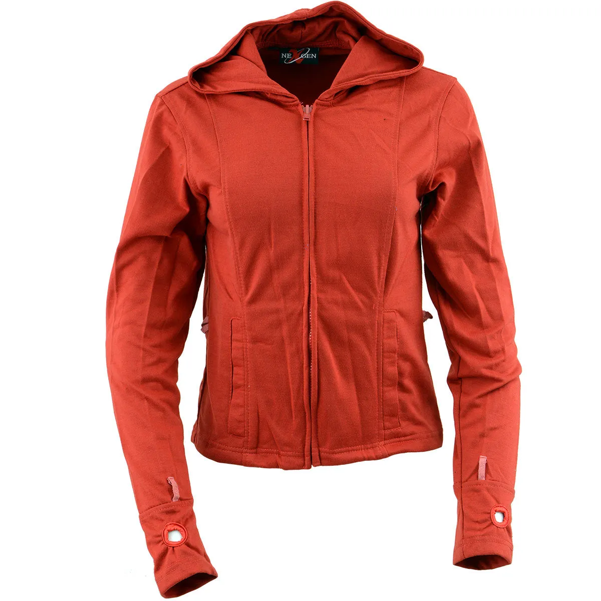 NexGen SH1998 Ladies Red and Black Textile Racer Jacket with Removable