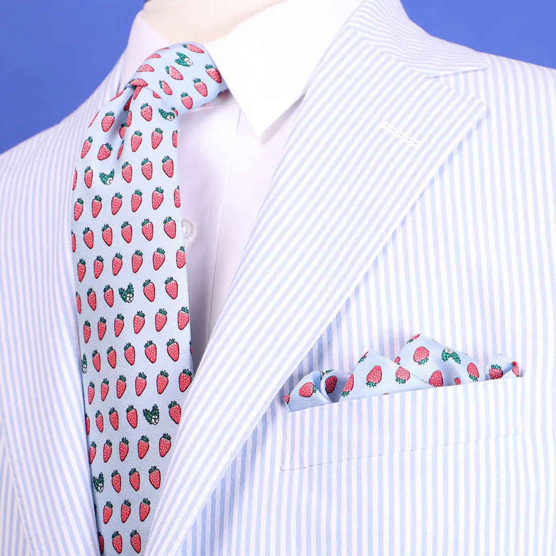 NOLA Couture x Haspel Strawberry Pocket Square