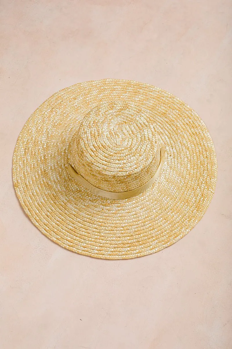 Odette Ribbon Tie Straw Hat