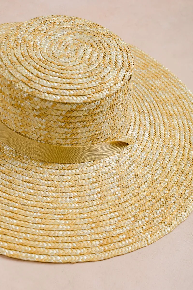 Odette Ribbon Tie Straw Hat