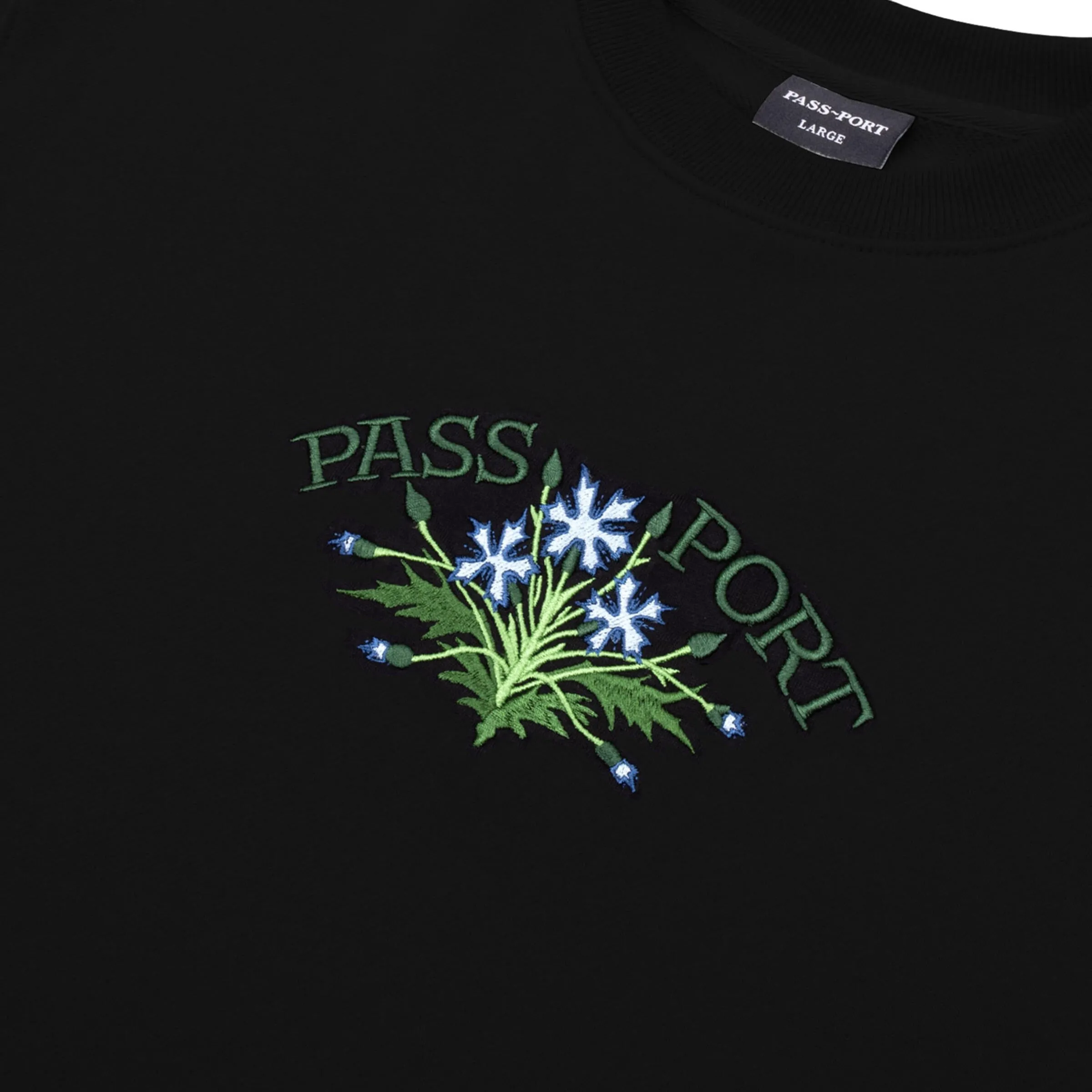 Pass-Port Bloom Organic Sweatshirt Black