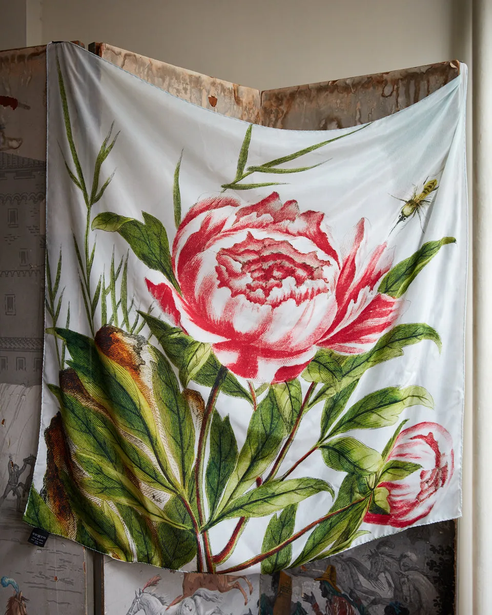 Peony Silk Scarf