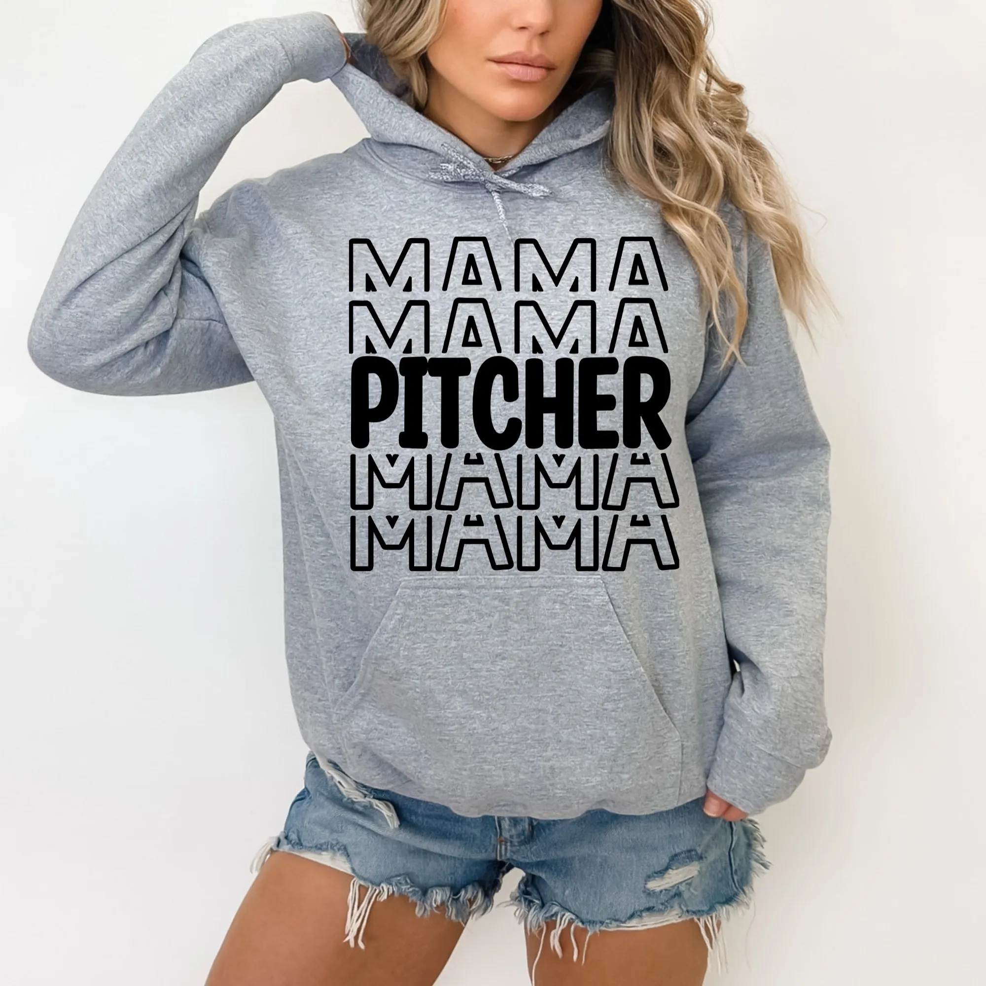 Pitcher Mama Hoodie Sweatshirt