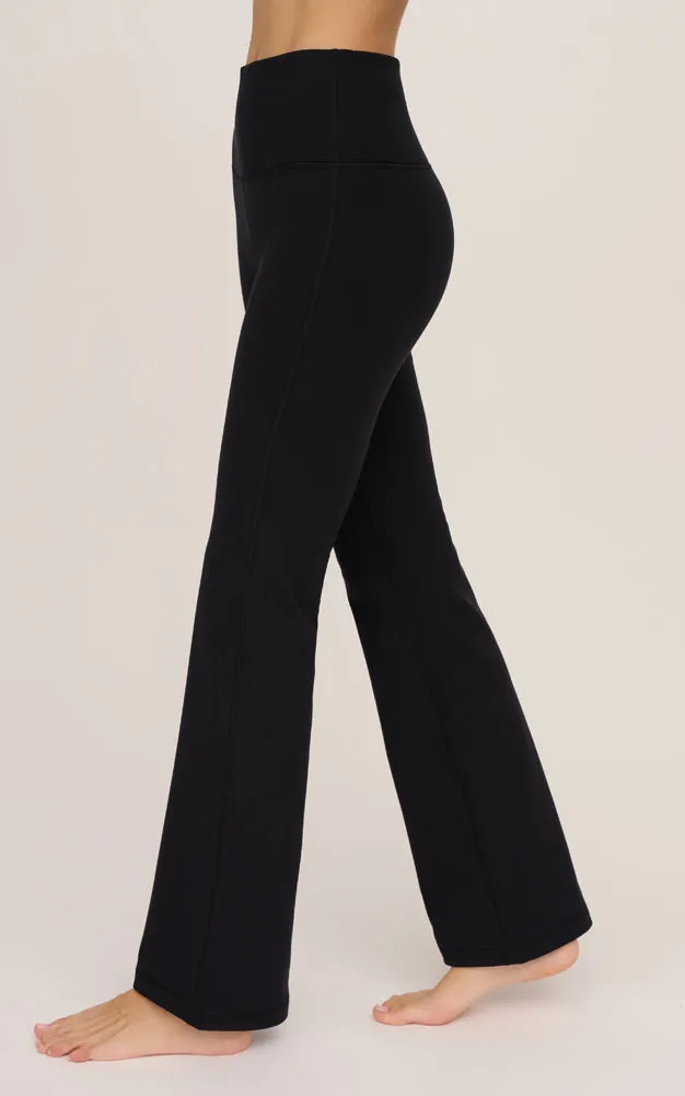 Plus High Rise Flare Pant in Black by 90 Degree