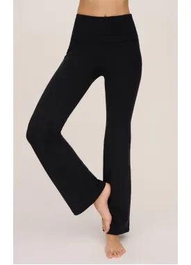 Plus High Rise Flare Pant in Black by 90 Degree