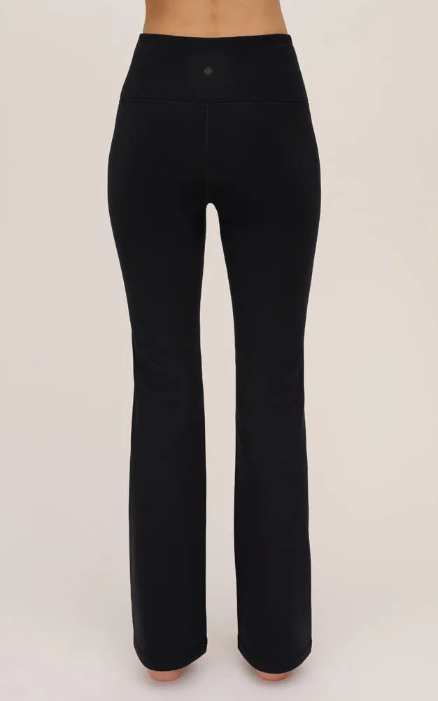 Plus High Rise Flare Pant in Black by 90 Degree