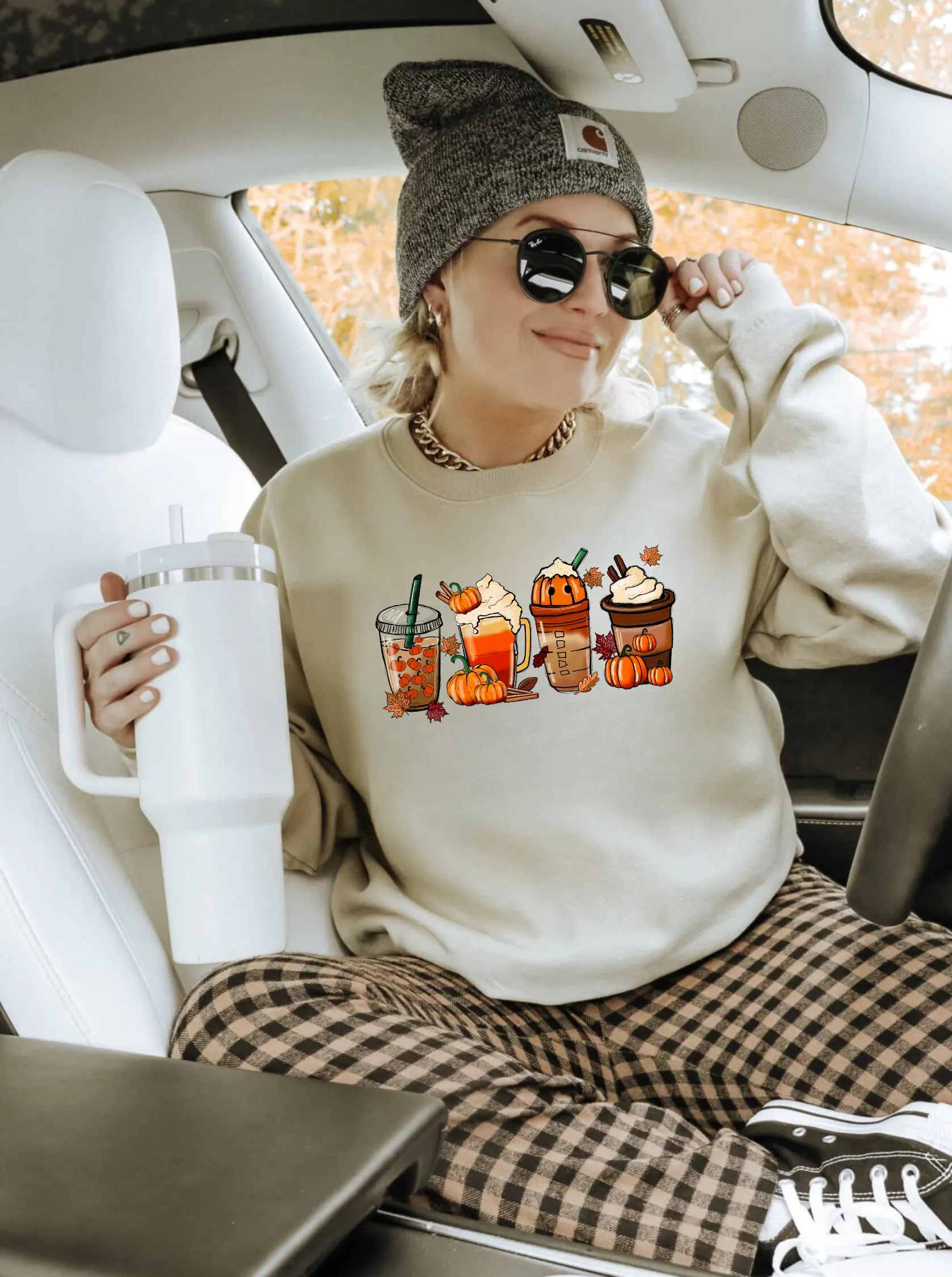 Pumpkin Coffee Crewneck Sweatshirt