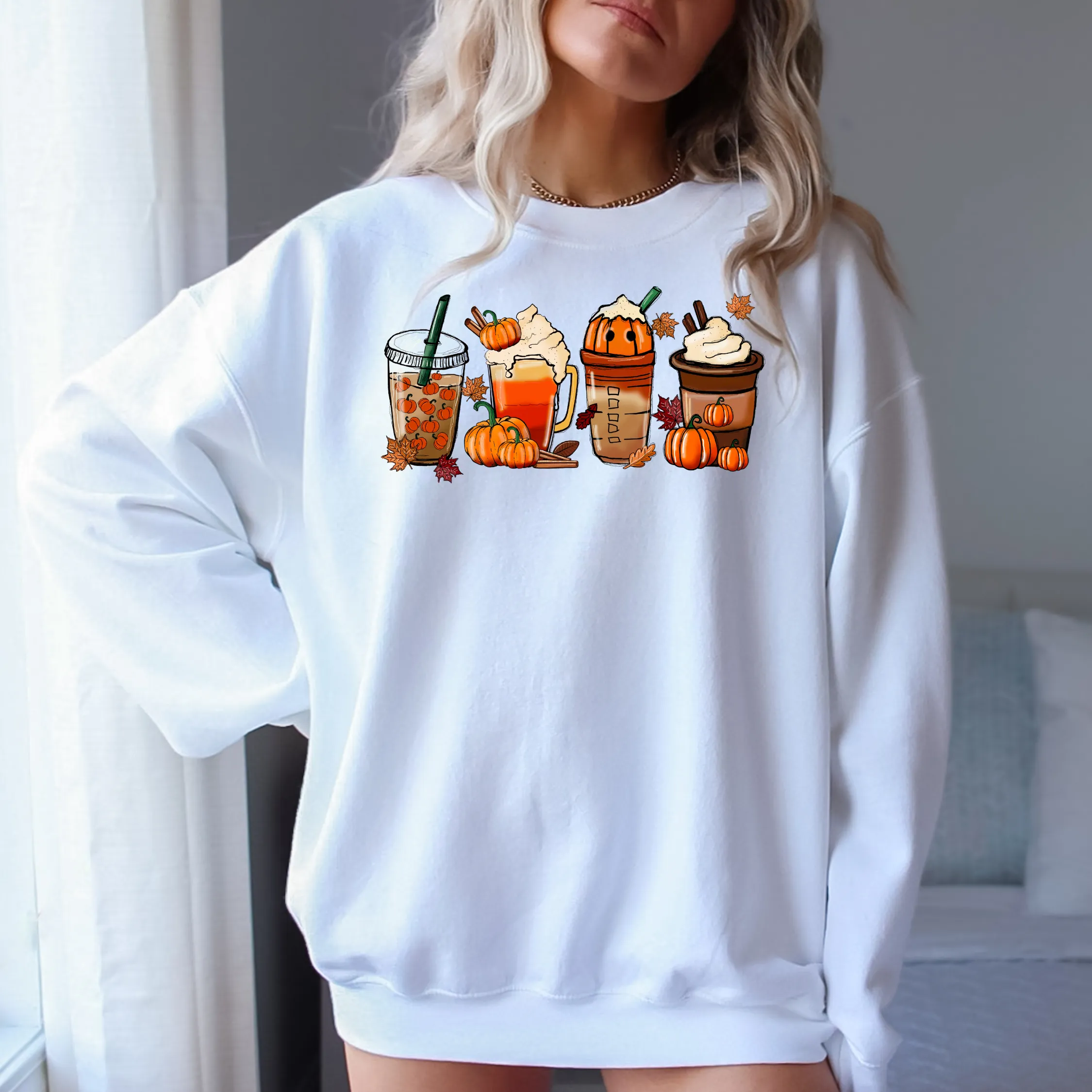 Pumpkin Coffee Crewneck Sweatshirt