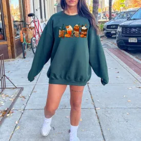 Pumpkin Coffee Crewneck Sweatshirt